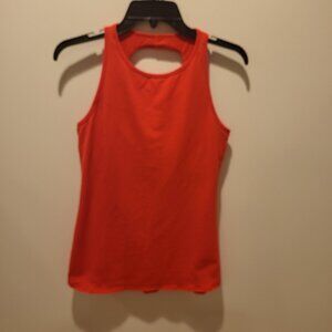Women's Lucy Brand Tank Top in Red/Coral with shelf bra size M